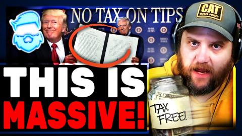 Trump ACTUALLY DID IT! No Tax On TIPS PASSES & LIBERALS MELTDOWN! Also Announces Golden Dome !