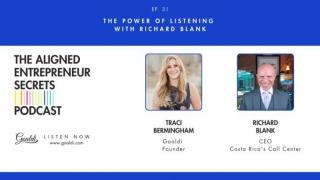 the aligned entrepreneur secrets podcast guest expert Richard Blank Costa Ricas Call Center