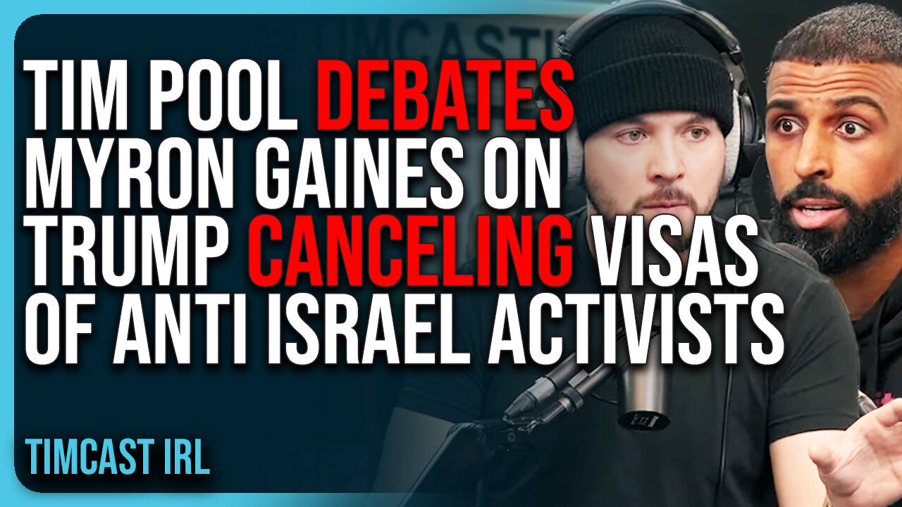 Tim Pool DEBATES Myron Gaines On Trump Admin CANCELING Visas of Anti ...
