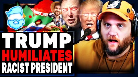Trump HUMILATES Anti-White President TO HIS FACE & Elon Musk GOES NUCLEAR On Woke Reporter
