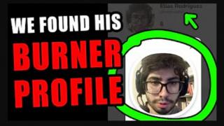 He had a burner account.