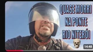 Quase perdi a vida, digo, o microfone, na Ponte Rio Niterói