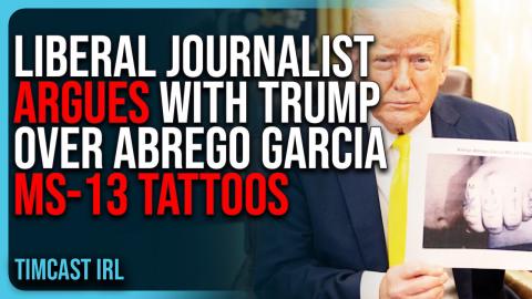 Liberal Journalist ARGUES With Trump Over Abrego Garcia Tattoos During Tense Interview