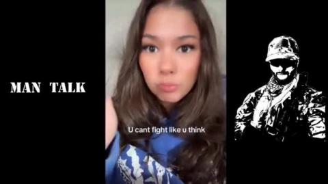 She cant fight like she thinks she can