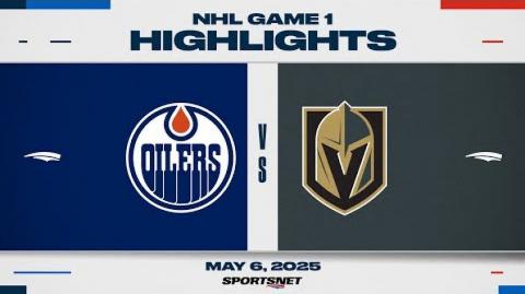 NHL Game 1 Highlights | Oilers vs. Golden Knights