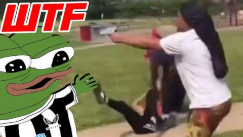 Woman Shoots Up Park While Trying to Keep a Fist Fight Fair?