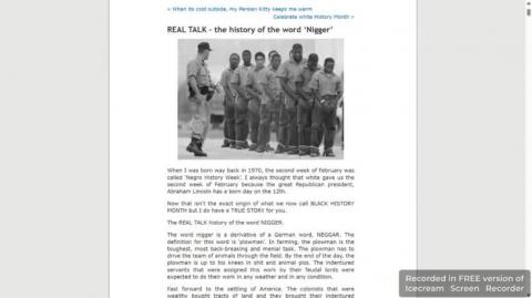 The origin of the word NIGGER