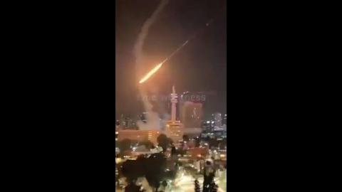 A direct hit on the Israel Ministry of Defense Building - You FUCKING JEW scum.