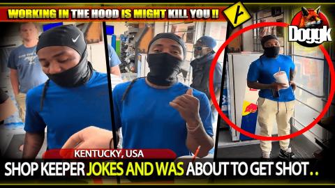 SHOP KEEPER JOKES AND WAS ABOUT TO GET SHOT.. (KENTUCKY, USA) >> MUST SEE !!