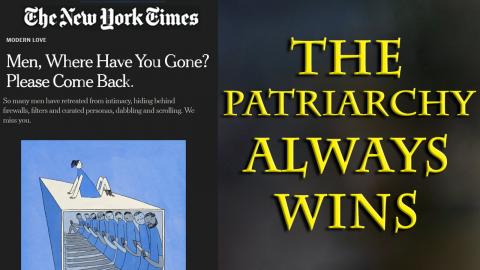 An aging feminist cries as men have disappeared from society, and maybe the Amish had it right?