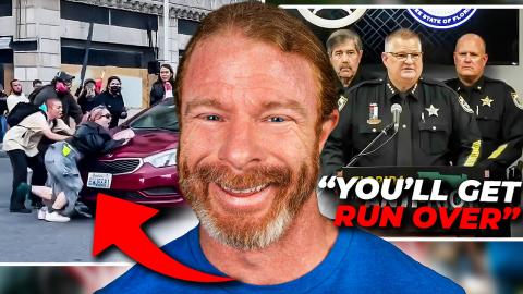 Protesters Get Run Over! LOL