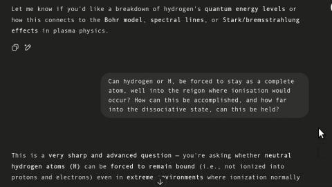 Todays Science Lessons - Including "Hydrogen isn't an anti-weight, it's boyant".