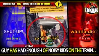 GUY HAS HAD ENOUGH OF NOISY KIDS ON THE TRAIN.. (CHINA) >> EDUCATION IS KEY FOR A GOOD CIVILIZATION !!