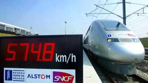 TGV World speed record 575 Kmh