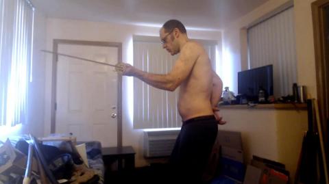 Sword Workout, Slow Cutting, Real Sword Work