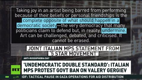 Italian MPs outraged over cancellation of Russian conductor's concert