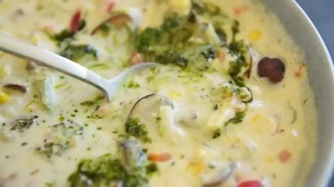 This Epic Creamy Vegetable Soup recipe is SOUP-ERB - ( This is not good - it's really fucking good - this is solid nutrition )