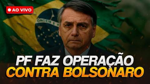 Oligarca Moraes manda PF para a casa de Bolsonaro (18/07/2025)
