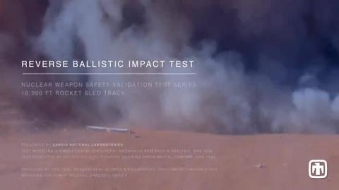 Rocket Sled Impact Test In Slow-Motion
