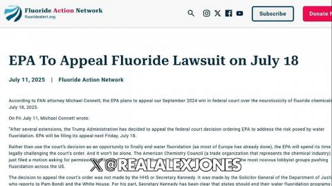 BREAKING: Trump DOJ Fights To Keep Poisonous Fluoride