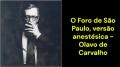 O Foro de São Paulo, versão anestésica (Olavo de Carvalho)