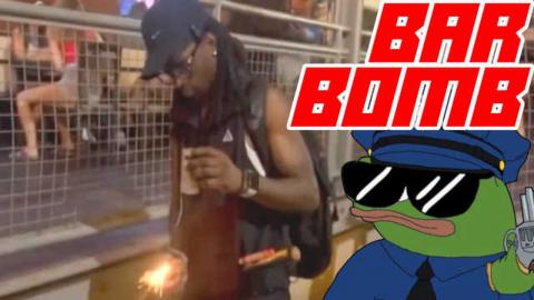 Black Man Not Yet Arrested After Throwing Fireworks into Crowds of People