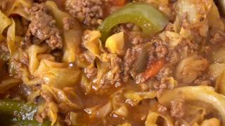 One of My Favorite Meals Reinvented - Smothered Cabbage and Ground Beef Recipe