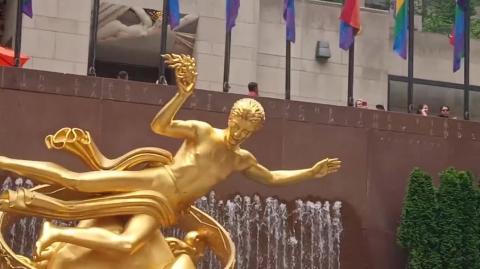 Illuminati Rockefeller Statue Prometheus Statue Lucifer exposed