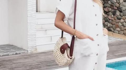 Chic Blue Button-Front Shirt Dress with Pockets