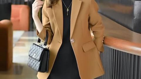 Versatile Brown Blazer: Perfect for Work or Everyday