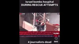 Israel re-bombs hospital during rescue attempt