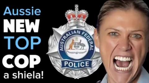THIS WAS FUCKING SAVAGE  Ernie Rolando Commentaries  Aussie NEW TOP COP - a shiela
