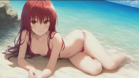 My AI Harem Pics of the Day Episode 35 An Elf Slave, The 3 Little Pigs, A Maid, and A Redhead In A Bikini