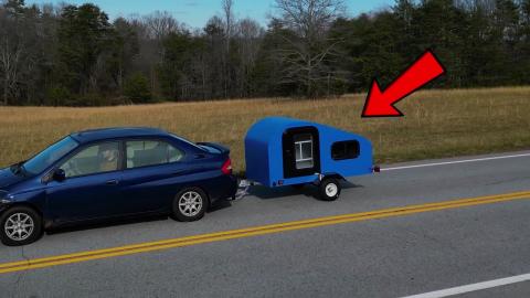 I Built a -- ONE MAN -- MICRO Camper