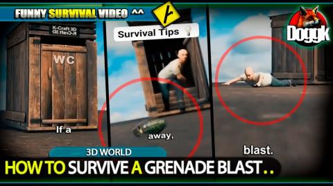 HOW TO SURVIVE A GRENADE BLAST.. (3D WORLD) >> FUNNY !! DON'T MISS THIS ONE ^^
