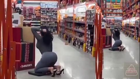 thot shopping for a kneepad at home depot