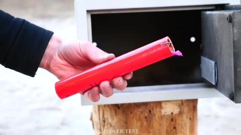 Experiment - A Lot of Sparklers vs Steel Safe