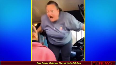 Bus Driver Refuses To Let Kids Off Bus