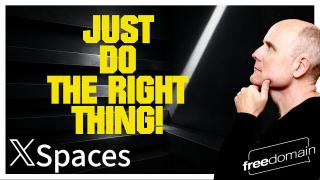 Just Do the Right Thing! Twitter/X Space