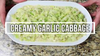 Creamy GARLIC Cabbage - Possibly the BEST Cabbage Recipe