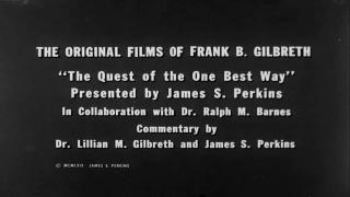 The Original Films of Frank B Gilbreth - 1945 - See Pinned Comment.