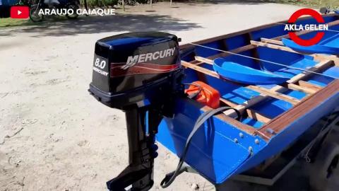 Building a Boat with Plastic Barrels and Wood in the House by (@)araujocaiaque