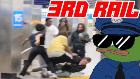 White Man Fights off