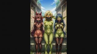 My AI Harem Pics of the Day Episode 90 Goblin and Demon Slave Waifus
