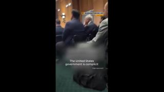 Army officer Josephine Guilbeau, arrested for denouncing US support for isra-HELL genocide