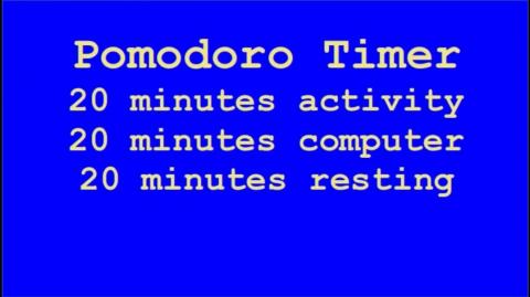 My Pomodoro Timer - Ticking (work), Silence (on the computer), Waves (resting)