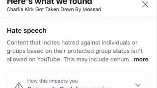 Jewtube deleted my video about the Charlie Kirk assignation