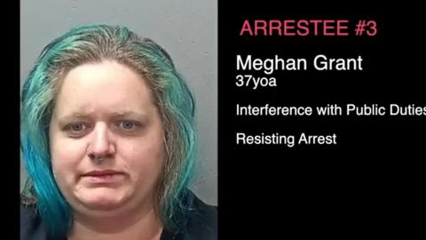 Desperate Fat Antifa Fucktard - tries to fuck with a cop