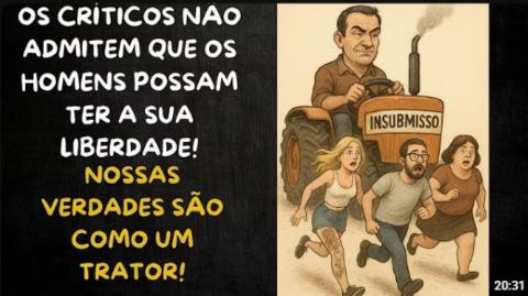 PONDÉ, ACIDEZ FEMININA E VILELA NÃO QUEREM TEU DESPERTAR! QUEREM QUE VOCÊ PROVE PRIMEIRO A SARJETA!