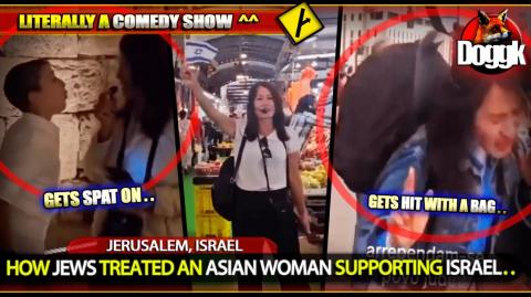 HOW JEWS TREATED AN ASIAN WOMAN SUPPORTING ISRAEL.. (JERUSALEM, ISRAEL) >> FUNNY ^^